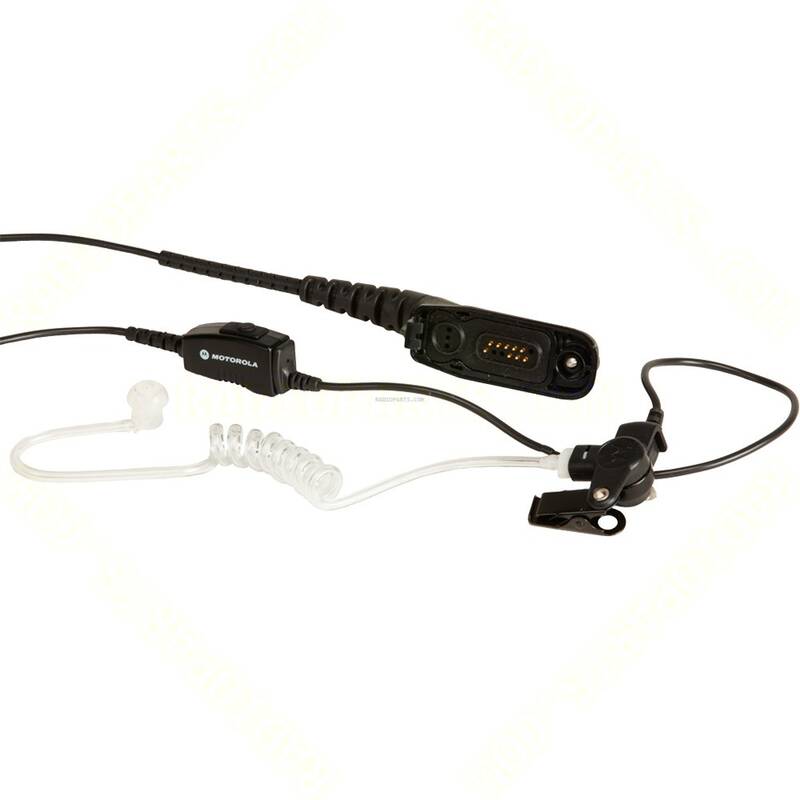 Motorola NNTN8459A Surveillance Kulaklık Tek Kablolu Akustik Tüp Siyah DP3441 / DP3661 / DP4400 / DP4401 / DP4600 / DP4601 / DP4800 / DP4801 Serisi - 1