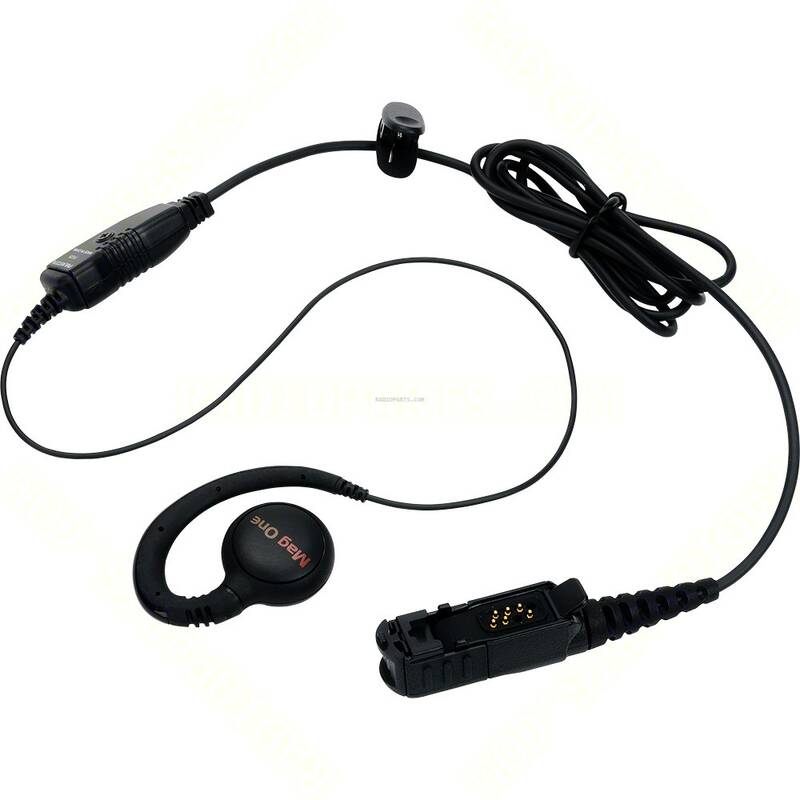 Motorola PMLN5727A Kepçeli Kulaklık Tek Kablolu Siyah Mag One DP2400 / DP2600 / DP3441 / DP3661 Serisi - 1